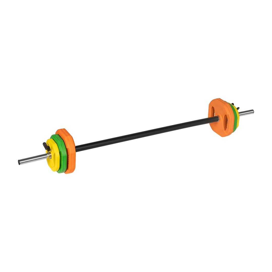 Sztanga składana z obciążeniem żeliwnym  gryf 140cm   zestaw treningowy 20kg  REBEL ACTIVE