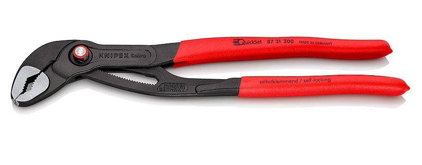 Knipex 87 21 300 Cobra Quickset Water Pump Pliers - 300 mm