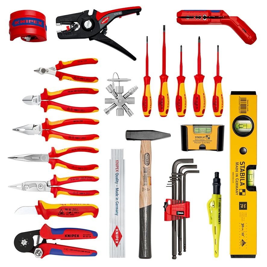 Knipex 00 21 50 E mechanics tool set 22 tools