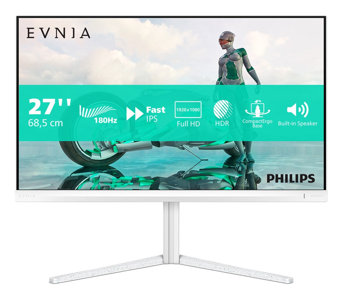 Philips Evnia 27M2N3201A/00 computer monitor 68.6 cm (27 ) 1920 x 1080 pixels Full HD LCD White