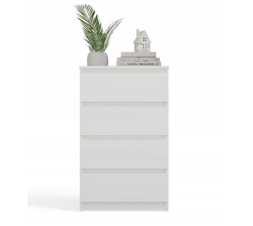 Malwa M4 Chest of Drawers 60 cm 4 Drawers White M4/60