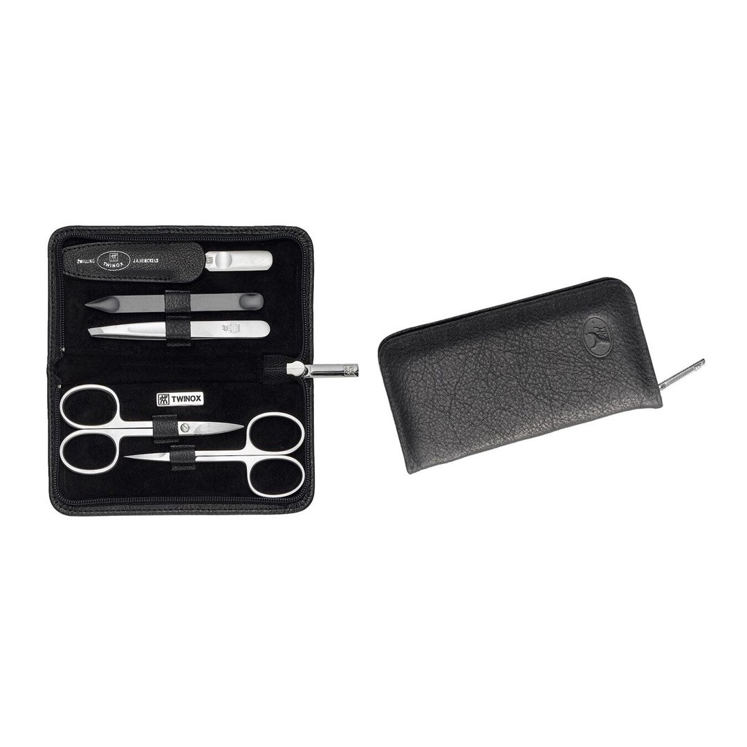Zwilling TWINOX Manicure and Pedicure Case - Yak Leather - Black (98681-004-0)