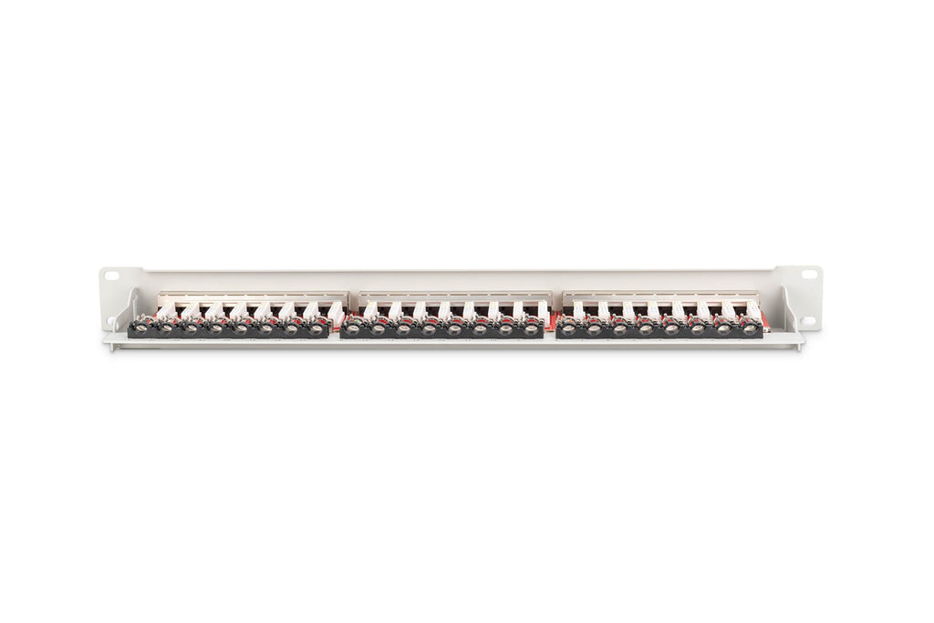 DIGITUS Professional Patch Panel - RJ-45 X 24 - 1U - Hellgrau, RAL 7035 - Model DN-91624S-EA