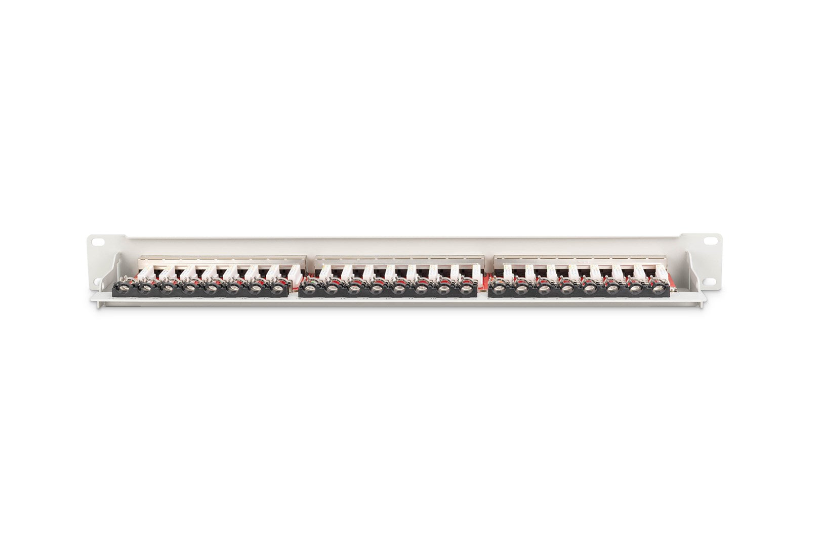 DIGITUS Professional Patch Panel - RJ-45 X 24 - 1U - Hellgrau, RAL 7035 - Model DN-91624S-EA