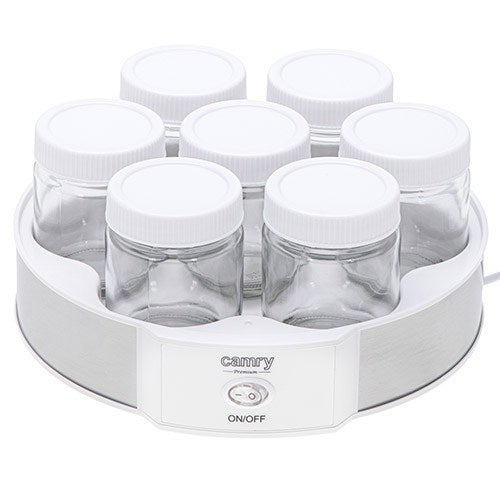 Adler Yogurt Maker CR 4519 - 1.4 L Capacity - 20 W Power - Silver and White