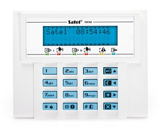 SATEL VERSA-LCD-BL Security Access Control System White