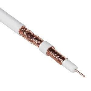 Maclean Coaxial Cable  Satellite Antenna Cable  RG6 1.02CU+4.8FPE+CU/P+32*0.12CU+6.8PVC  50M  MCTV-471