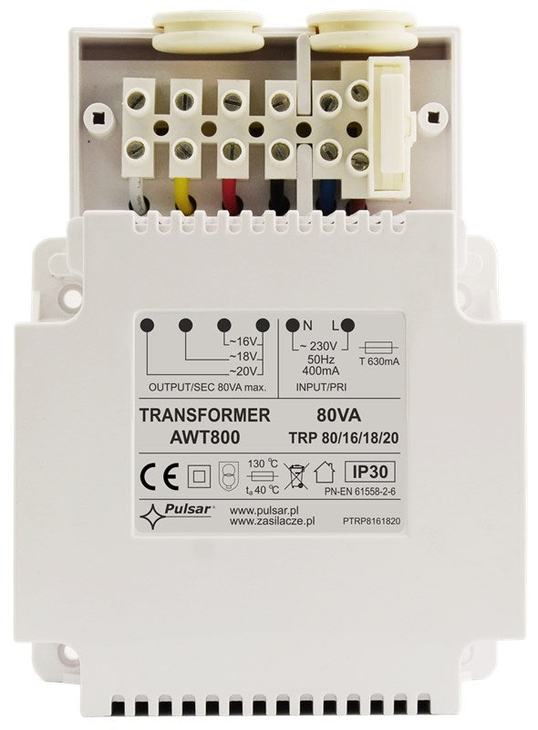 PULSAR AWT800 Transformer Power Supply for Networks 1535 g 155x106x85mm