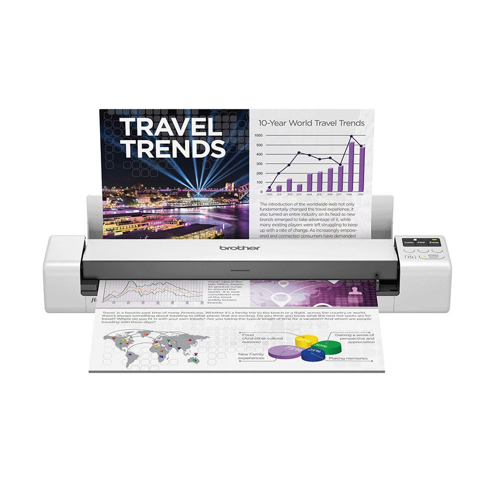 Brother DSmobile DS-940DW - Sheet Scanner - Duplex - 600 dpi - USB 3.0, Wi-Fi - Portable