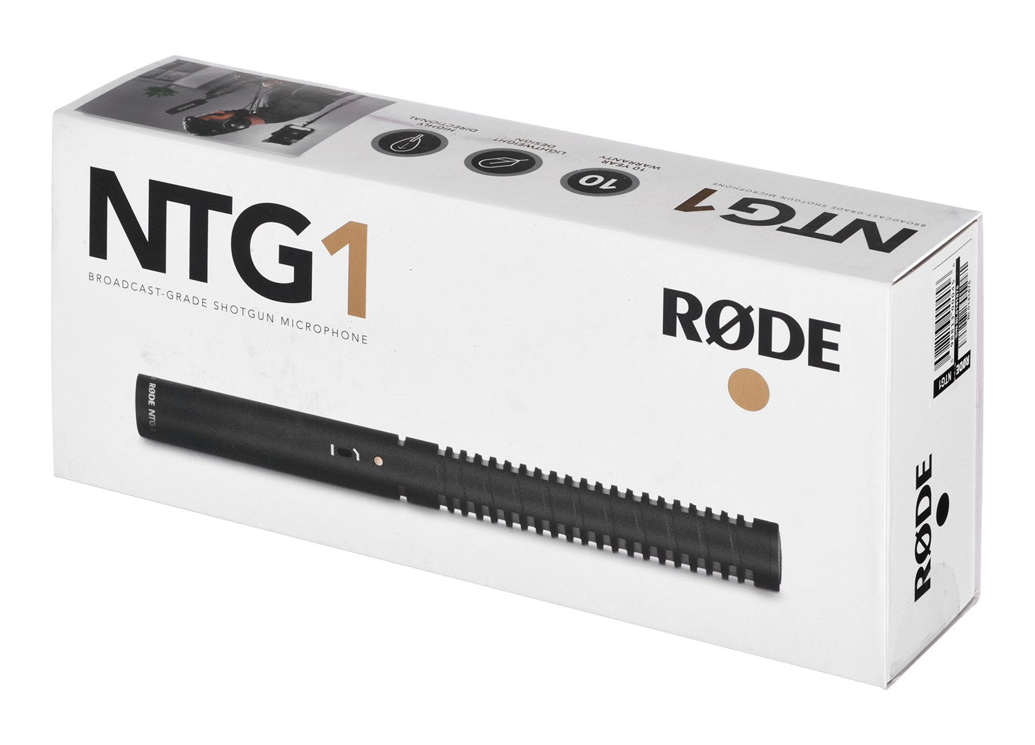 RODE NTG1 microphone Black Digital camcorder microphone