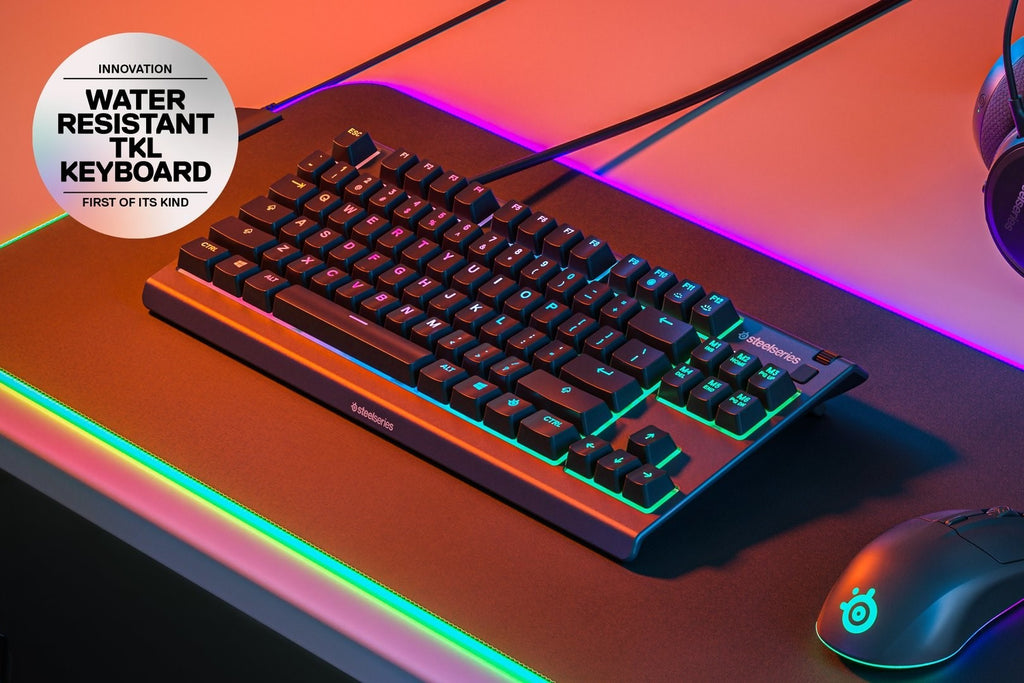 SteelSeries Apex 3 Gaming Keyboard TKL RGB Backlight NKG-64831