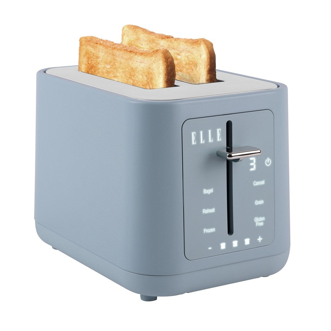 ELLE Gourmet Panache Toaster Blue 980W Touch Panel 6 Programs