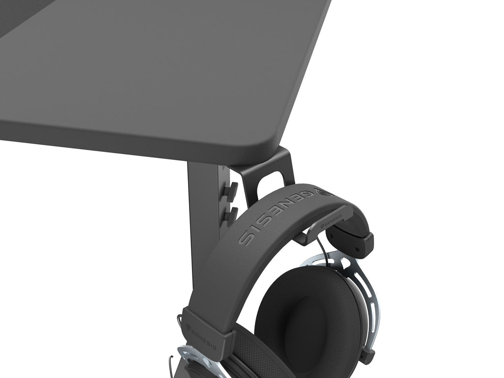 Genesis Holm Modular Gaming Desk 140 cm with LED Lighting and Headphone Hook