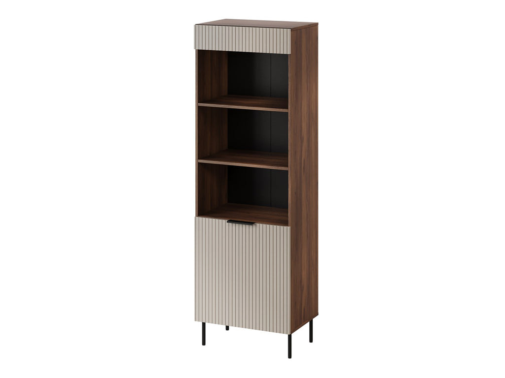 Cama Bookcase 60x42x185 Walnut/Cashmere 3 ALMERA