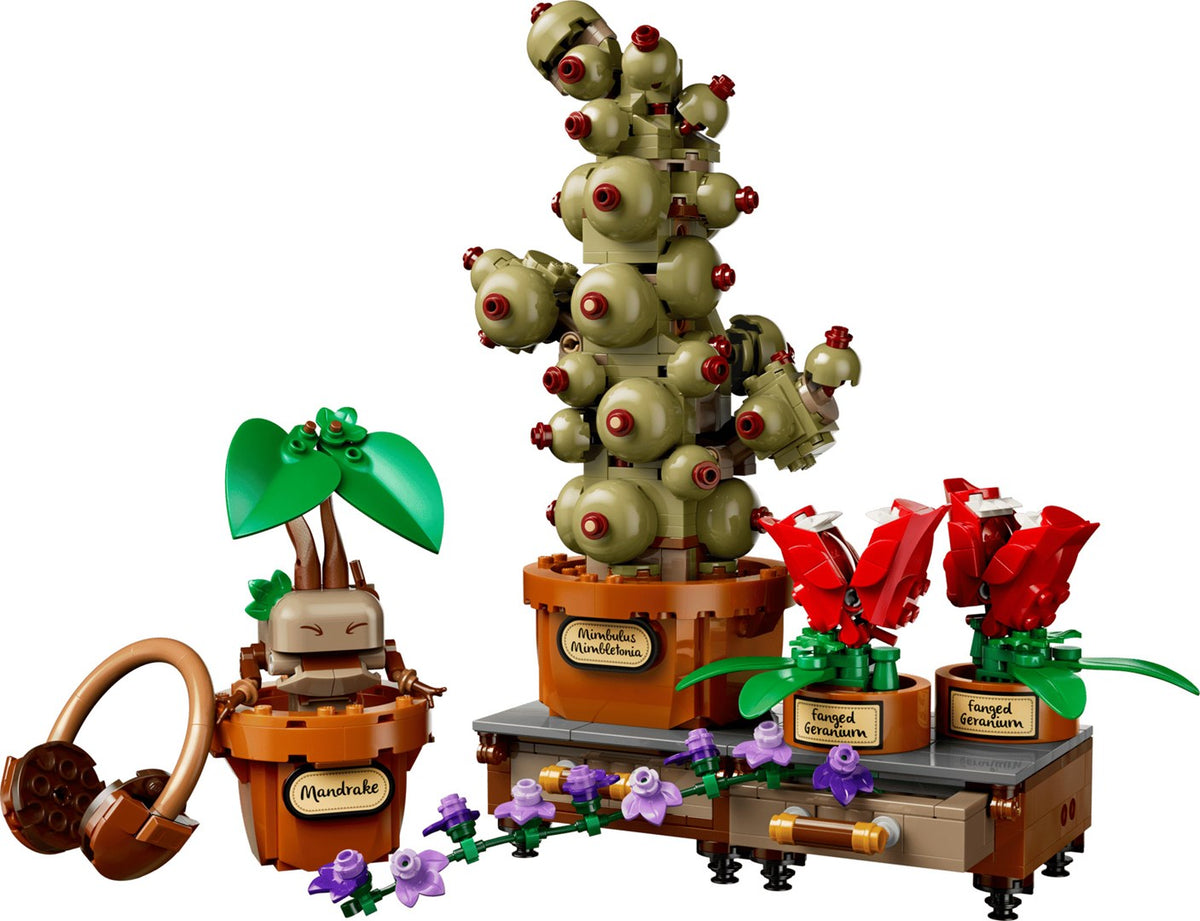 LEGO HARRY POTTER Hogwarts Herbology Plants Set, 817 Elements, Model 76474