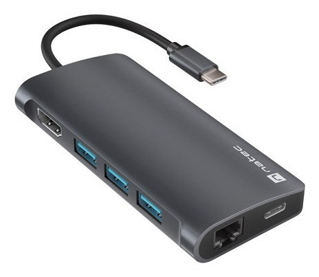 NATEC USB Hub 8in1 USB-C 5 Gbit/s HDMI 4K Model NMP-2162