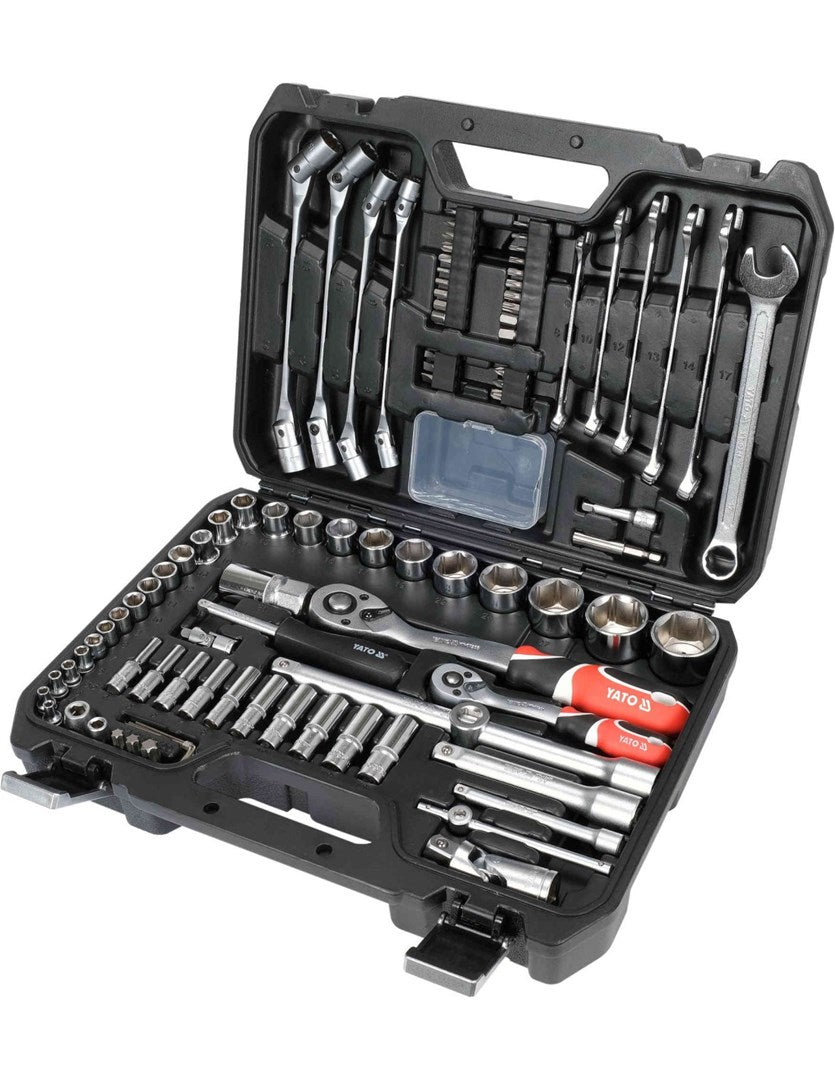 YATO Tool Set 93 Pieces 1/4‘ 1/2’ KPL YT-38784 93PCS