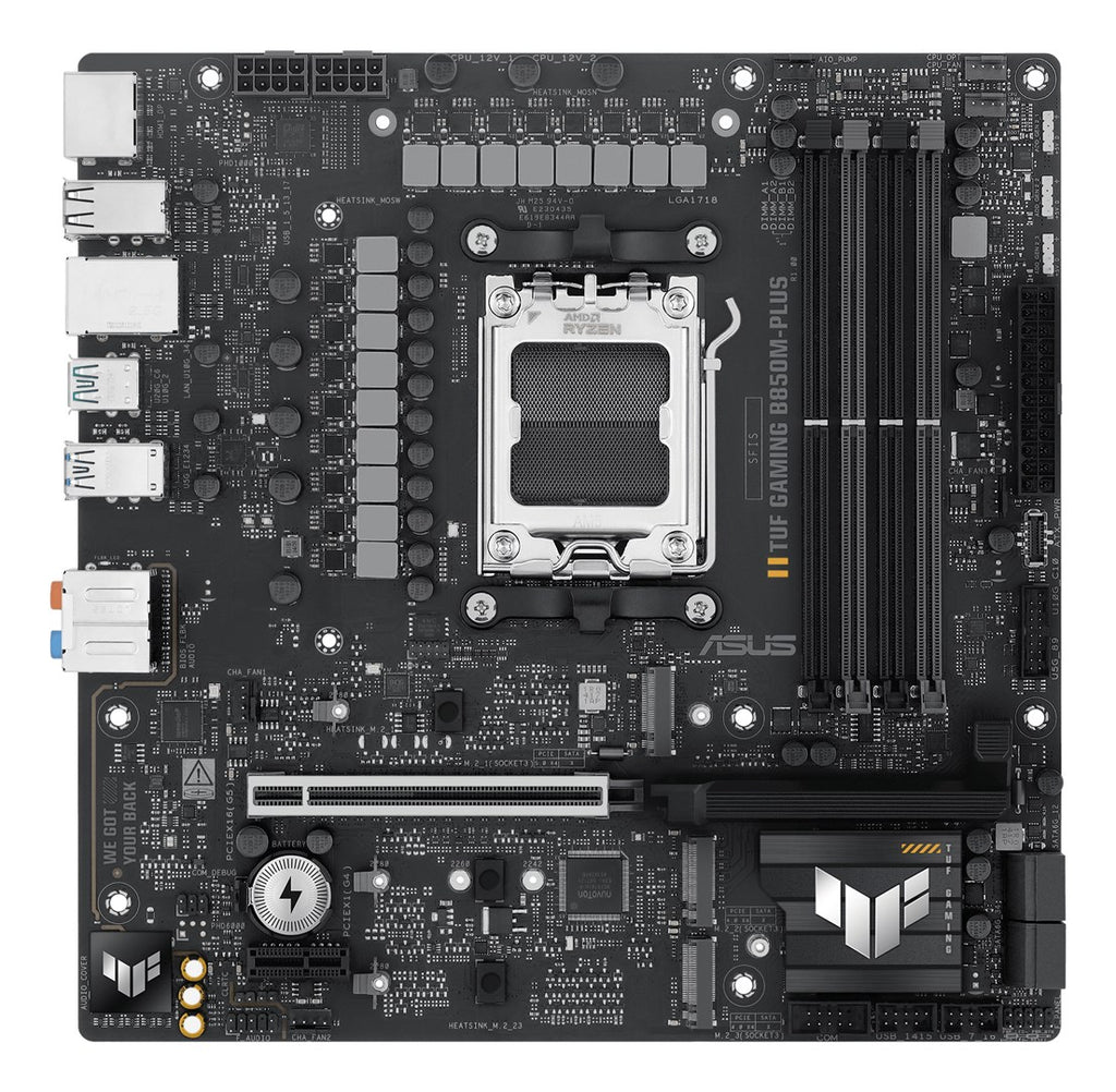 ASUS TUF GAMING B850M-PLUS Motherboard - AMD B850 - AM5 micro ATX