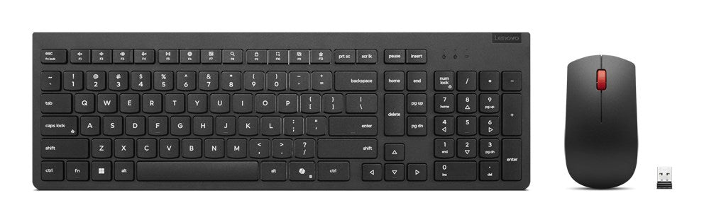 Lenovo Wireless Keyboard and Mouse Set Spill-resistant Plug and Play Compatible with Windows, Mac Model 4X31R64481