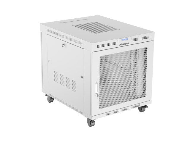 Lanberg Floor Standing Rack Cabinet 19" 15U 800x1000 Grey Perforated LCD Door