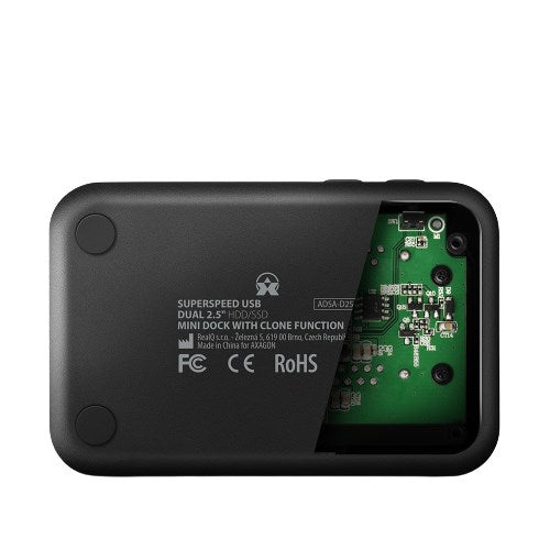 AXAGON ADSA-D25 SuperSpeed USB DUAL 2.5" SSD/HDD Mini Dock | Model ZUWE-513