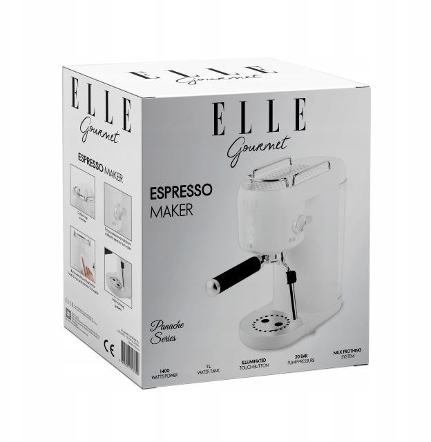 ELLE Coffee Machine White 20BAR