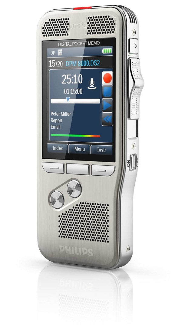 Philips Pocket Memo DPM8300 Voice Recorder 4GB Flash 200mW 2.4" Display (DPM 8300)