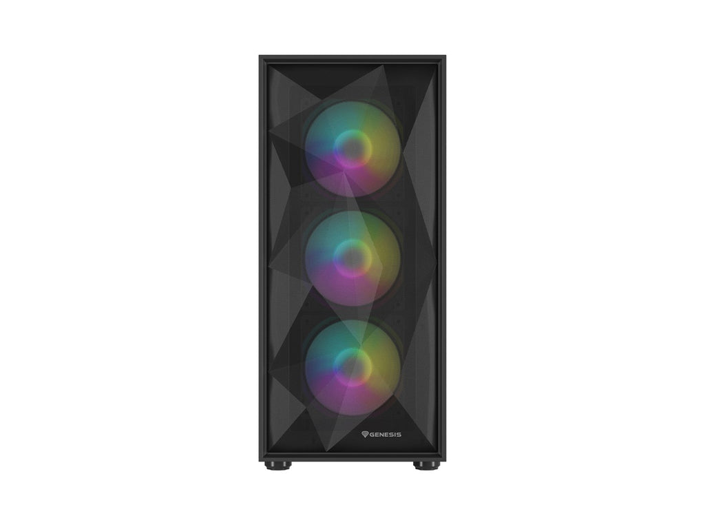 Genesis Diaxid 605 ARGB Midi Tower Case with USB-C Window Black