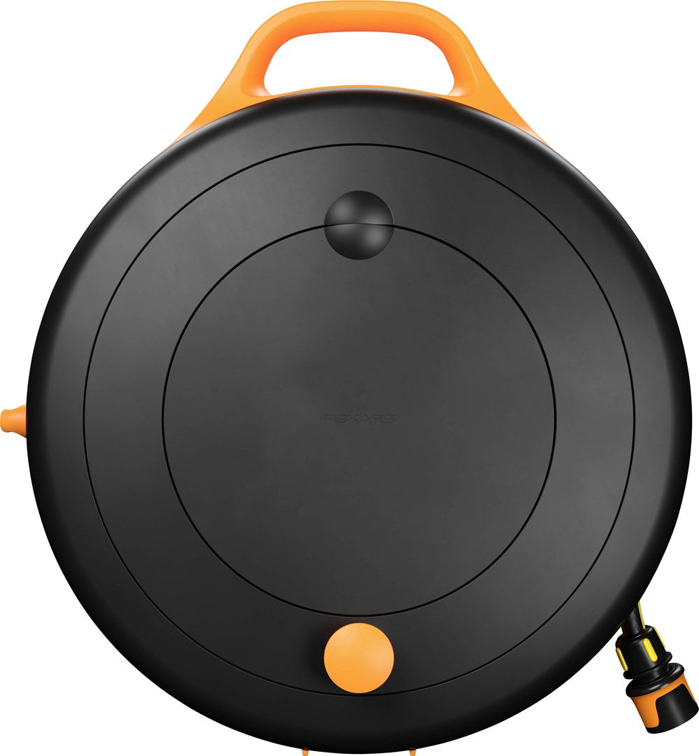 Fiskars Comfort Waterwheel Hose Reel 9 mm x 15 m Black Orange