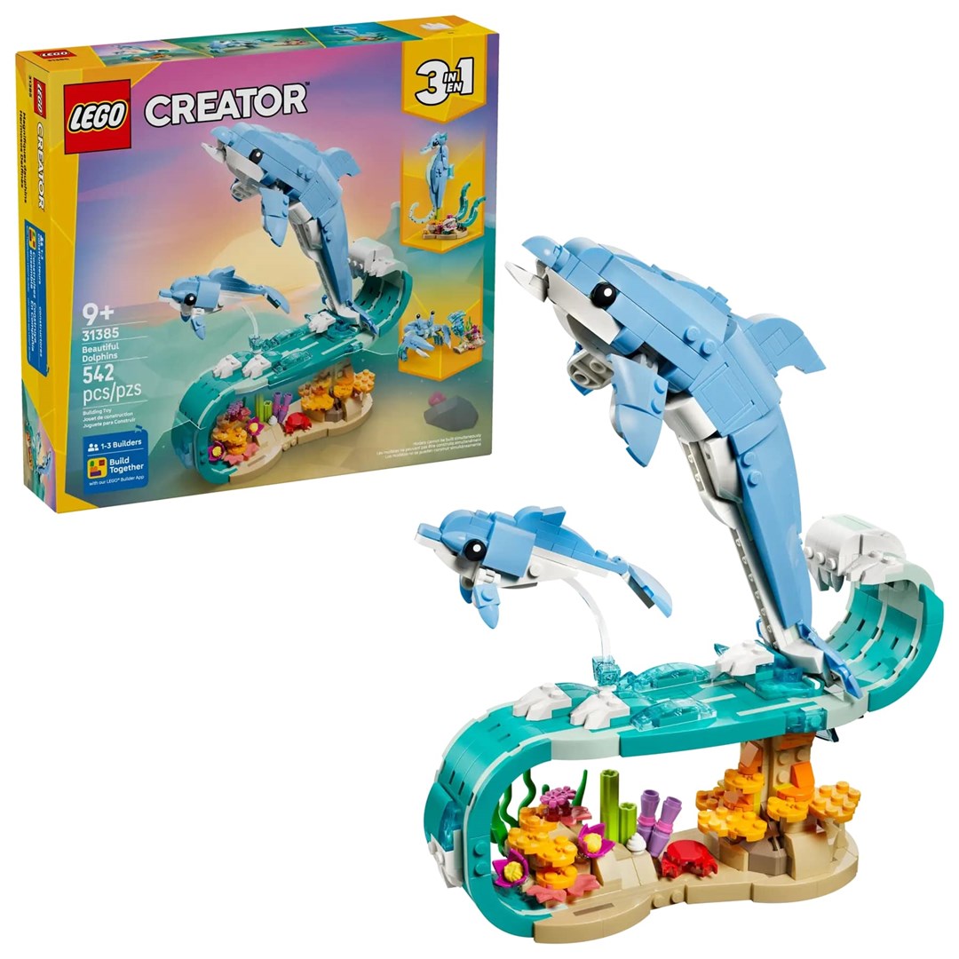 LEGO CREATOR 3 IN 1 Sea Animals: Beautiful Dolphins 31385