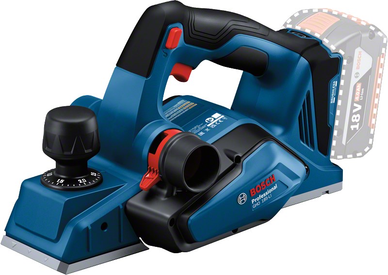 Bosch GHO 185-LI Planer Black Blue 14000 RPM