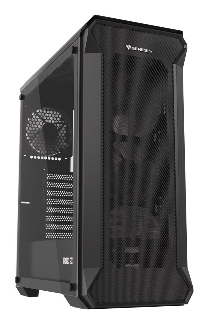 Genesis Irid 505 Midi Tower Black Computer Case