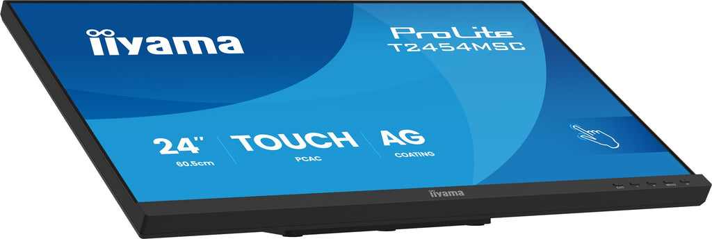 Iiyama TFT T2454MSC 60.5cm PCAP 24''/1920x1080/HDMI/DP/2xUSB/Touch [Energieklasse E] (T2454MSC-B3AG)