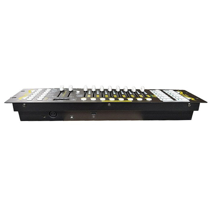 Light4Me DMX Controller 192 MKII - 10 Faders - 184 Presets - Black/Yellow - Model 5907780147817
