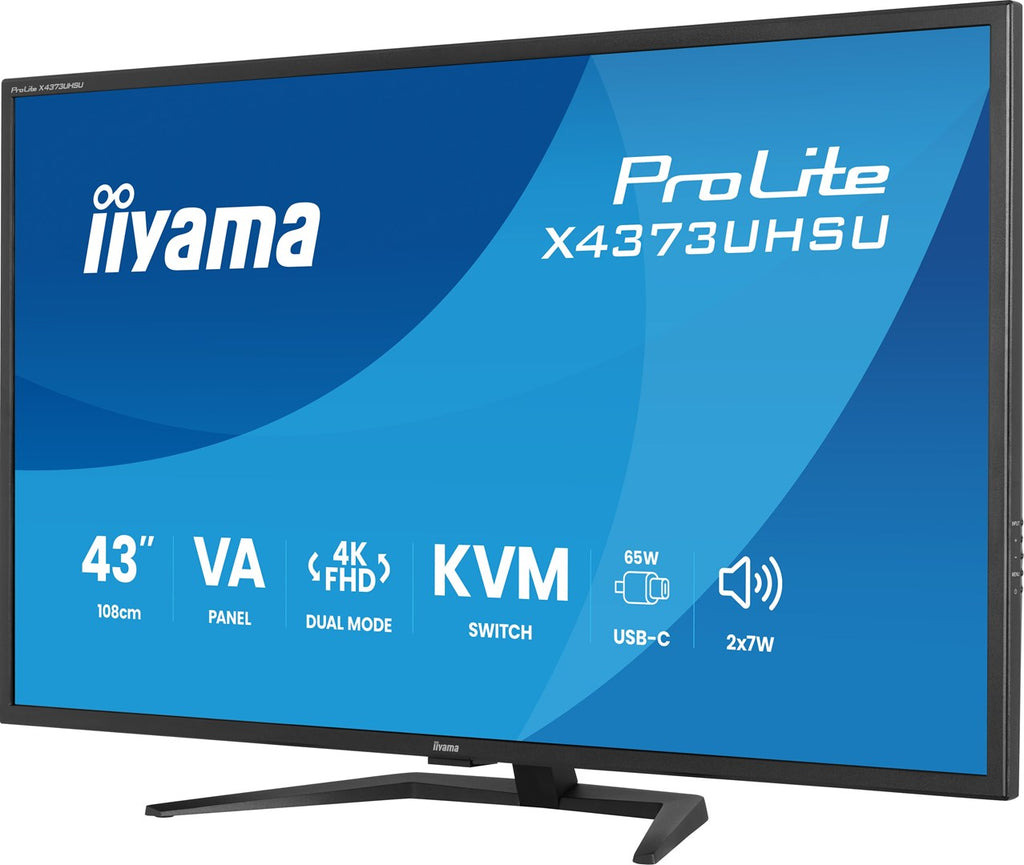 IIYAMA ProLite X4373UHSU-B2 42.5" 4K Ultra HD Monitor 3840 x 2160 Windows, Linux