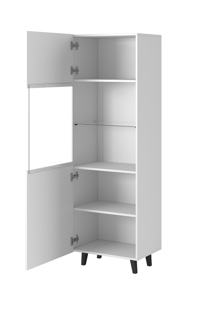 Display Cabinet PAFOS 60x40x182 cm White Matt