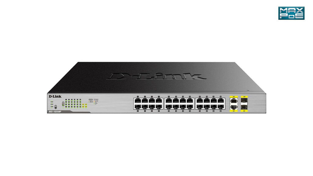D-Link 26-Port Layer2 PoE+ Gigabit Switch (DGS-1026MP)