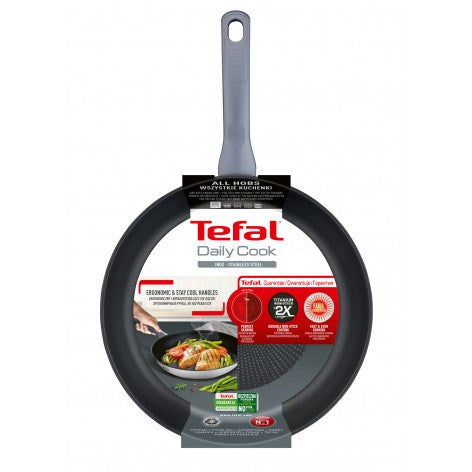 Tefal Daily Cook Frying Pan 30 cm Stainless Steel Titanium Coating Model G7300755