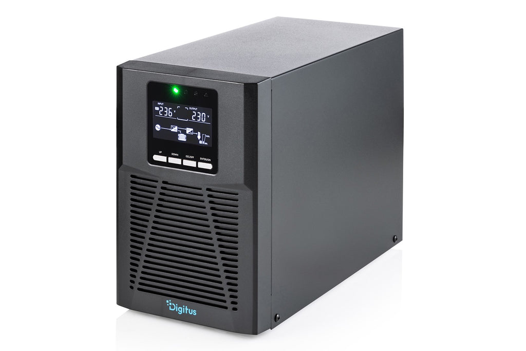 DIGITUS UPS Power Supply 1000 VA 1000 W Double-Conversion 591611