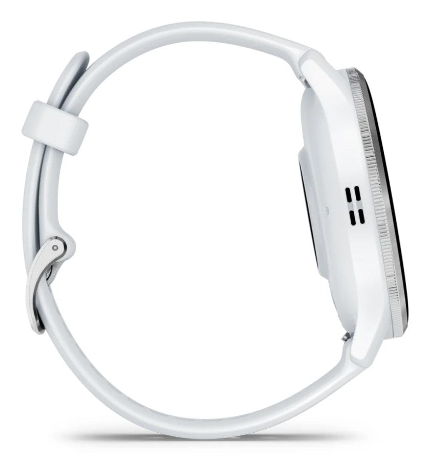 Garmin Venu 3 - 45 mm - verstärktes Polymer Whitestone - intelligente Uhr mit Band - Silikon - Handgelenkgröße: 135-200 mm - Anzeige 3,54 cm (1,4") - 8GB - Bluetooth, ANT+, Wi-Fi - 30 g (010-02784-00)