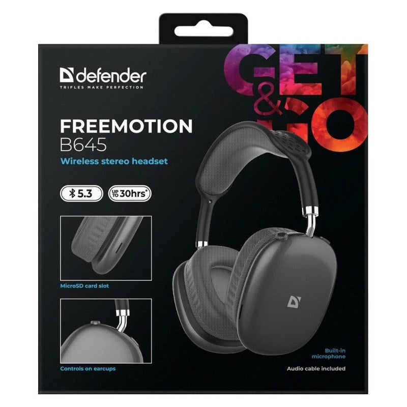 DEFENDER Bluetooth Headphones Freemotion B645 Black