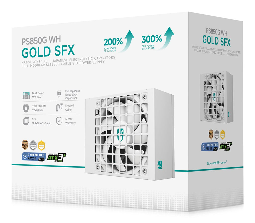 DEEPCOOL Power Supply Unit 850 W Active Cooling ATX R-PS850G-FE0W-JGEU