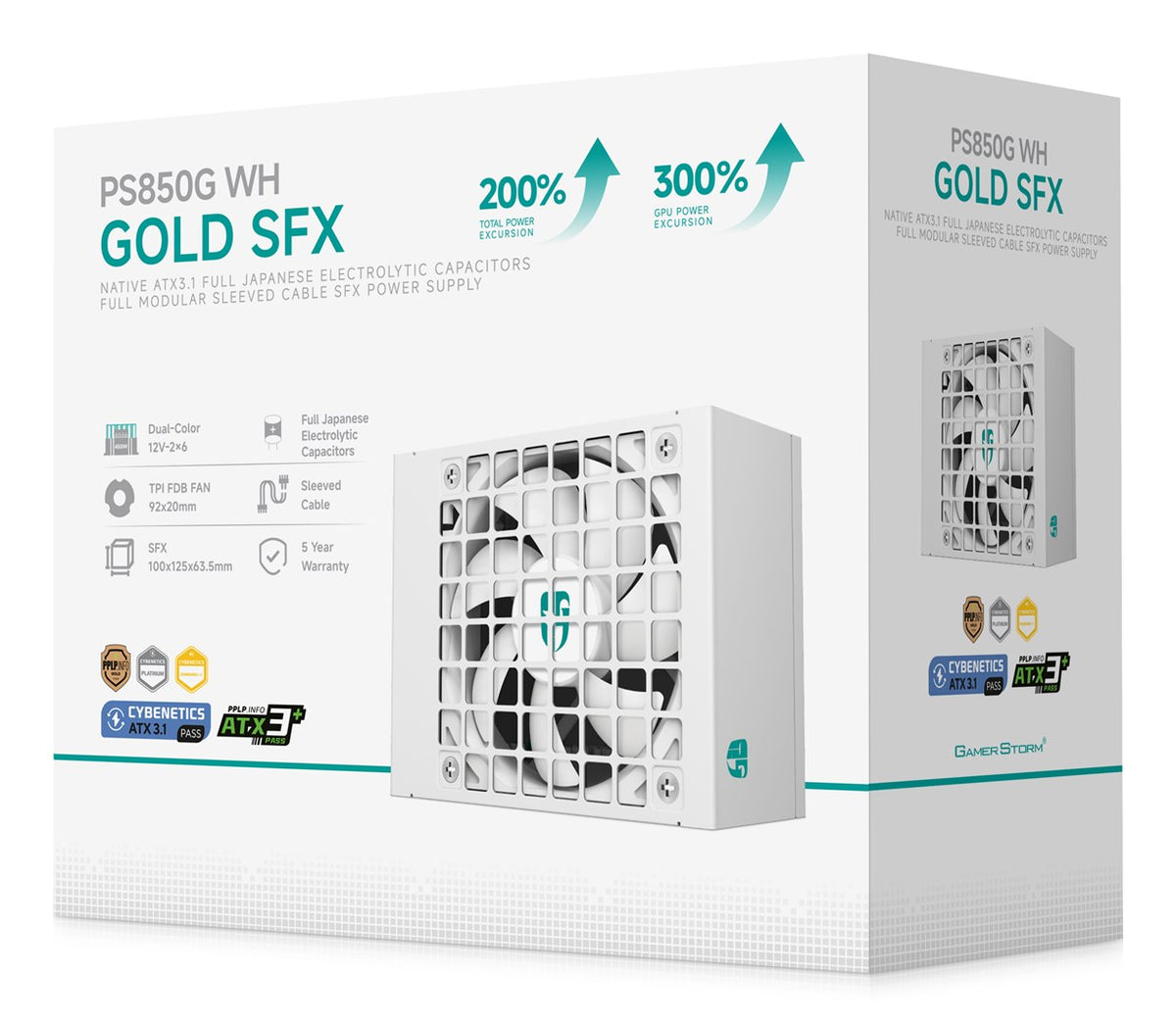DEEPCOOL Power Supply Unit 850 W Active Cooling ATX R-PS850G-FE0W-JGEU