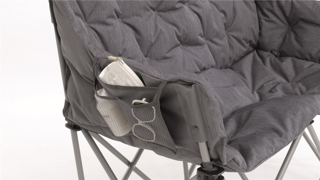 Outwell Sardis Lake Camping Chair with 6 Legs, Grey
