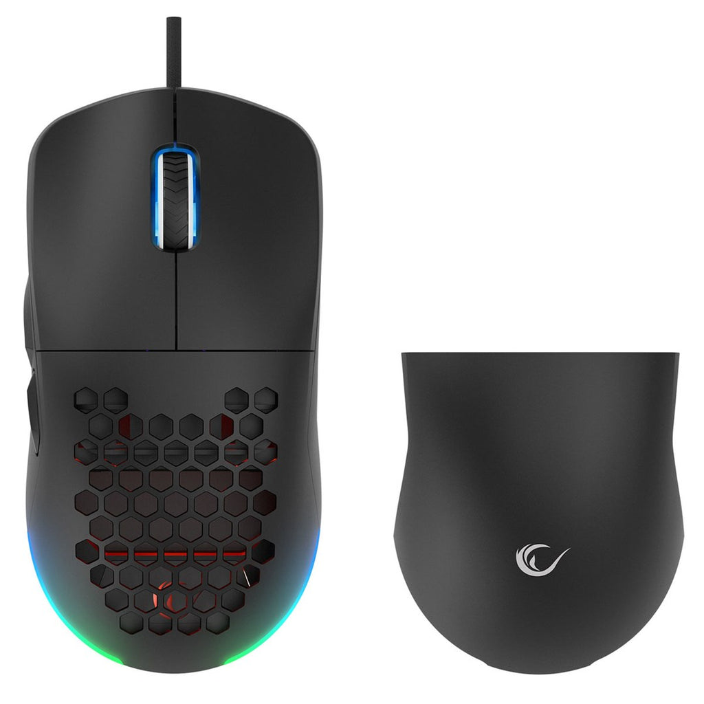 RAMPAGE WIRED GAMING MOUSE 12800DPI BLINK BLACK