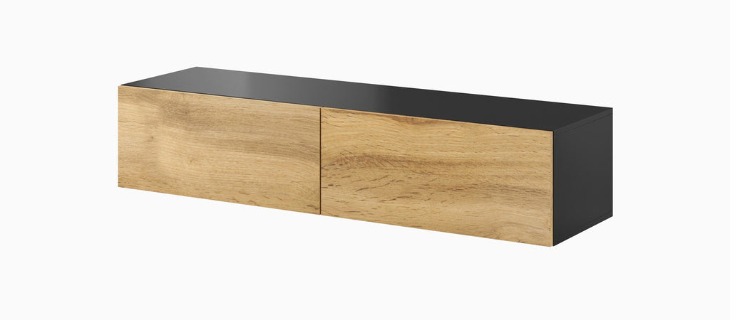 Cama TV Stand VIGO 140 30/140/40 Black/Wotan Oak