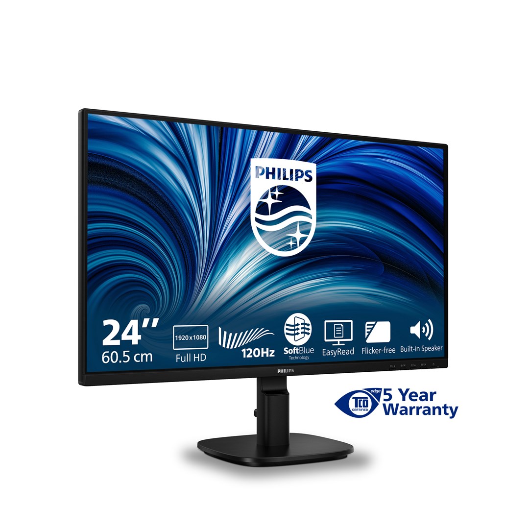 Philips 2000 series 24B2N2200/00 computer monitor 60.5 cm (23.8 ) 1920 x 1080 pixels Full HD LCD Black