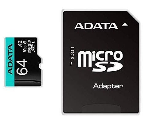 ADATA Premier Pro 64 GB MicroSDXC UHS-I Class 10 | Model AUSDX64GUI3V30SA2-RA1