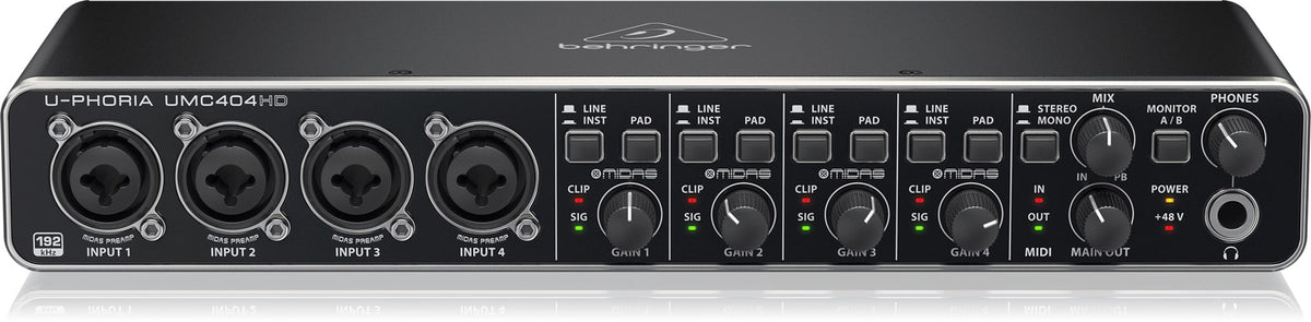 Behringer U-Phoria UMC404HD USB Audio Interface