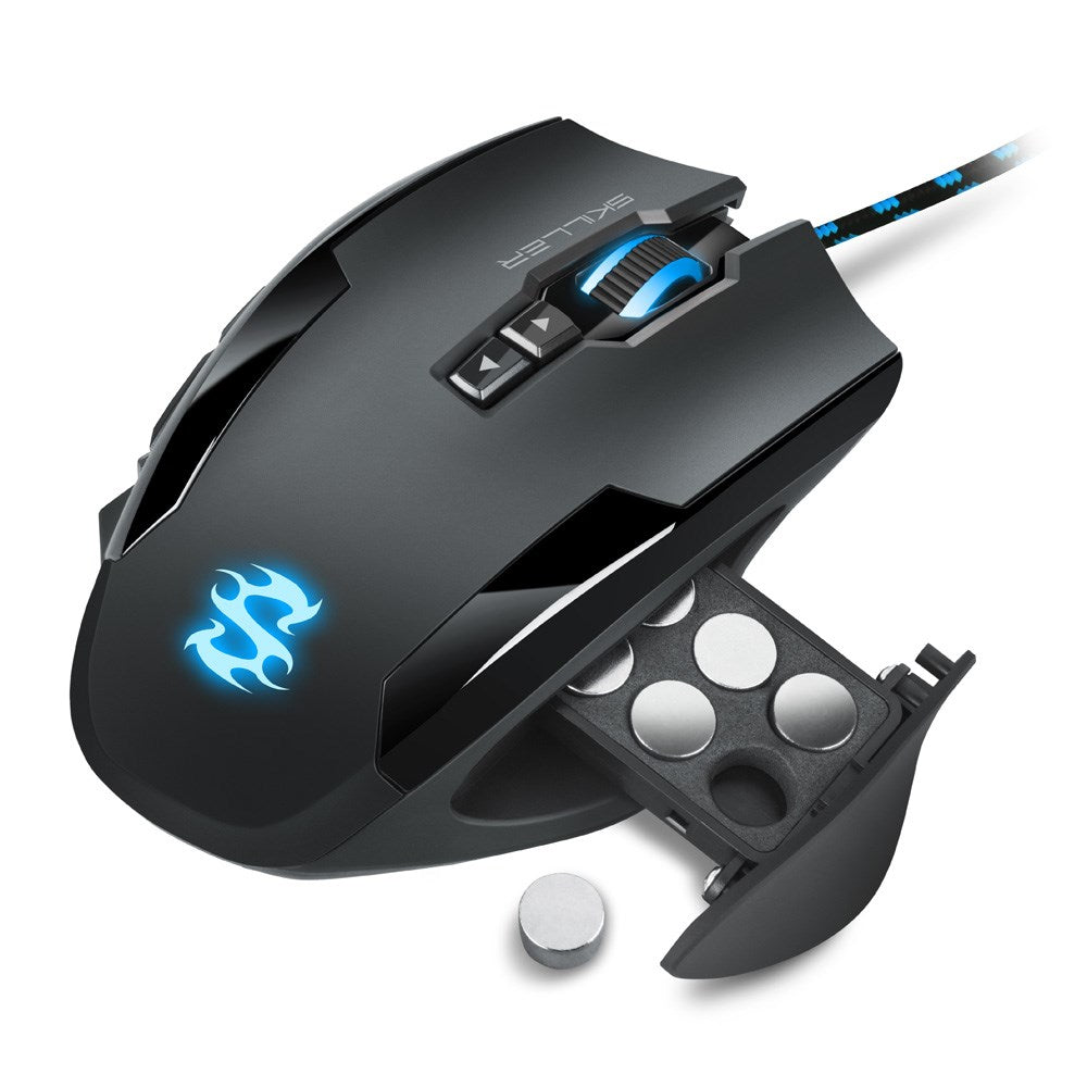 Sharkoon SKILLER SGM1 Optical Gaming Mouse - 12 Buttons - Wired - 10800 DPI